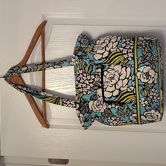 Vera Bradley Purse - good used condition - turquoise, black, white, green - Picture 1 of 10